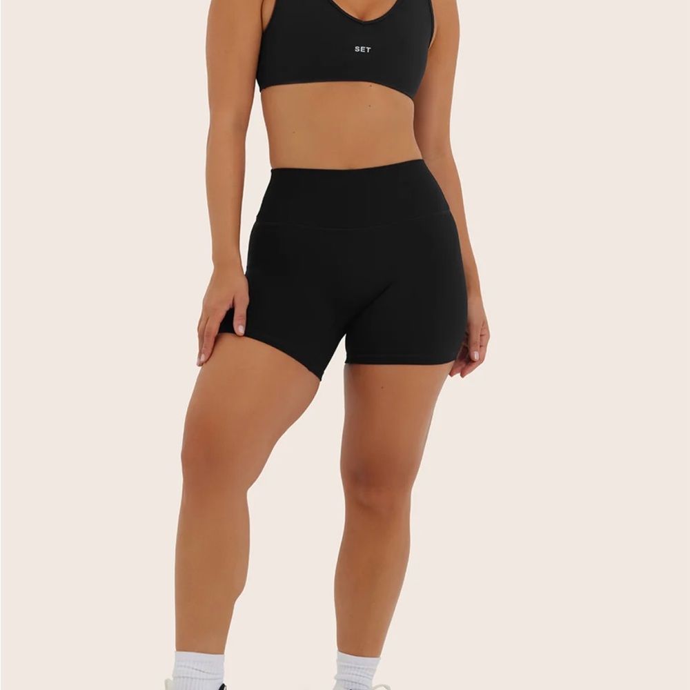 SET Active Black Sportbody Bike Shorts